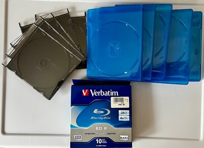 Verbatim 97238 10 Pack BD-R 25 GB 6X Spindle Box Blu-Ray Recordable NEW