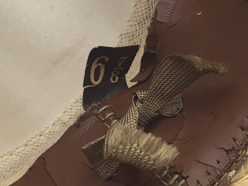 Vintage Stil der frühen 1900er Jahre Bilt Hüte Stroh Bootshütze mit Band Größe 6 7/8 M4 - Bild 5 von 6