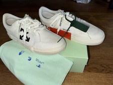 NEW Off-White Womens White Low Top Vulcanized...