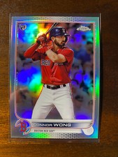 2022 Topps Chrome Base Refractor Connor Wong #39 - Boston Red Sox