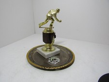 Dwa trofea kręgielni - 1986 - Anglia Lawn Bowls - Pamiątki sportowe