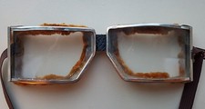 VINTAGE MOTORCYCLE OR AVIATOR GOGGLES GLASSES