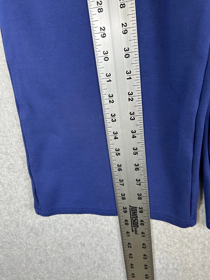 Boden Girls Jumpsuit 9/10 Blue Cotton Sleeveless Ruffle Front Wide Leg Pockets - Image 4 of 4