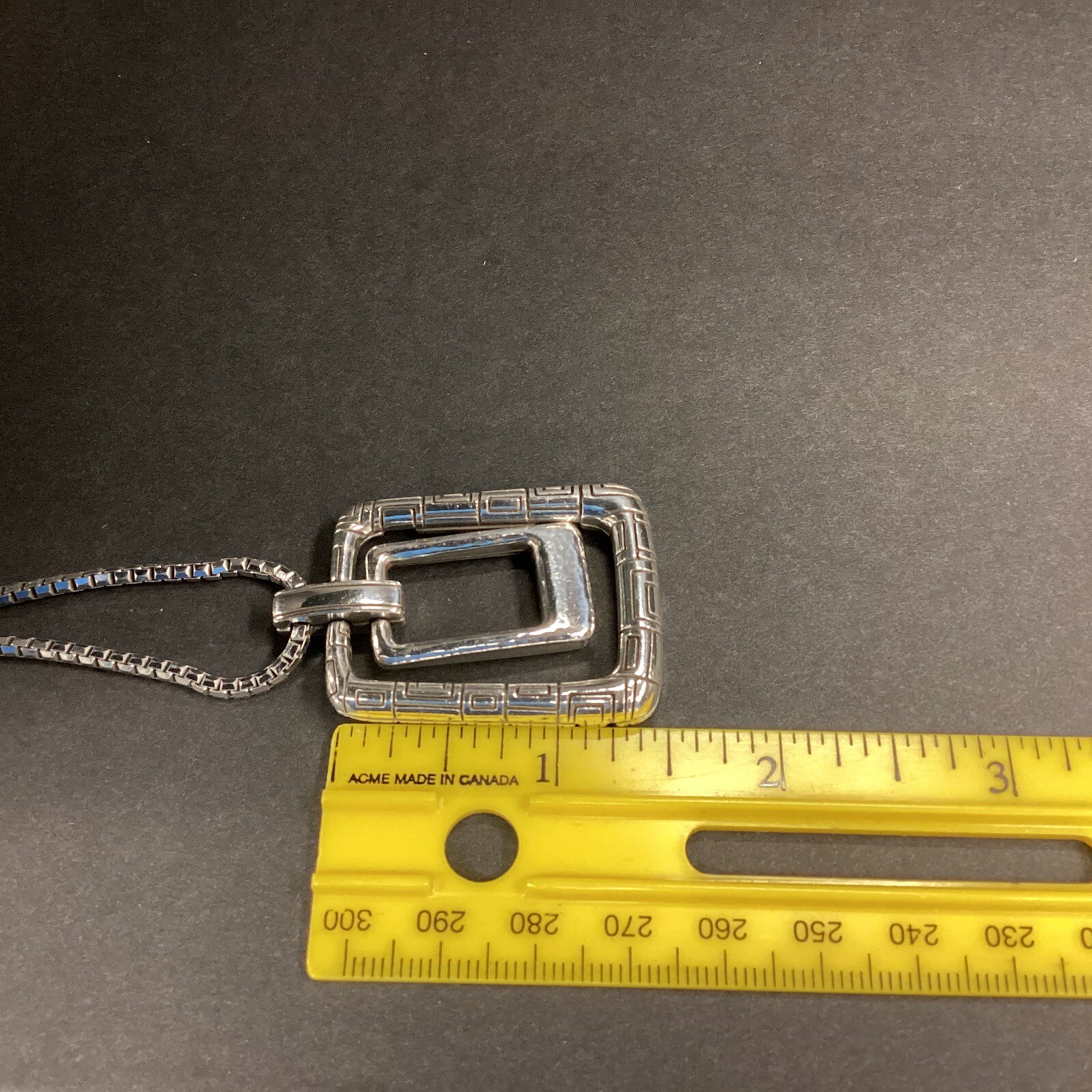 Brighton Modern Silver Double Rectangle Necklace … - image 9