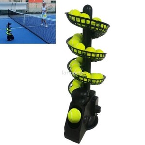 Tischtennis Ballwerfer Automatik - Tennis Trainingsmaschine Mit 10 Bällen (ABS, Ladekabel Inklusive)