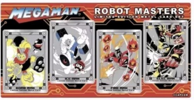 SDCC 2024 UDON Exclusive Mega Man Robot Masters Limited Edition Metal Card Set
