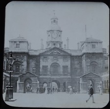 Magic Lantern Slide Photo London Horse Guards