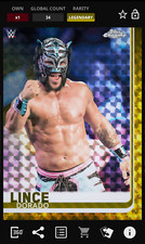 Topps WWE Slam 2020 Lince Dorado Chrome Superfractor Gold Legendary 34cc DIGITAL