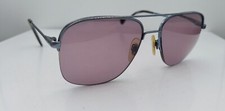 Vintage Menrad M421-081 Blue Pilot Half-Rim Metal Sunglasses Malta FRAMES ONLY