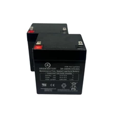 SunL E-907A Battery Kit, 2 Pack High-Rate Discharge 12V 5AH