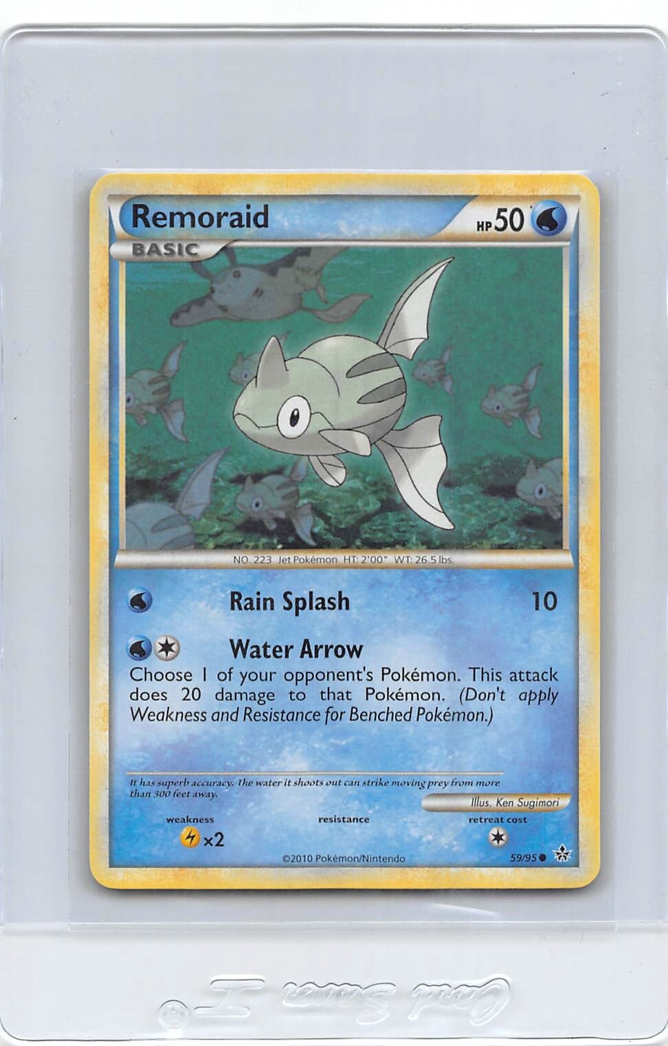 REMORAID 59/95 - NON-HOLO - common - Unleashed - 2010 POKEMON CARD - NM
