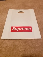 Supreme NY Plastic Tote Shopping Bag 13x16 Red Box Logo