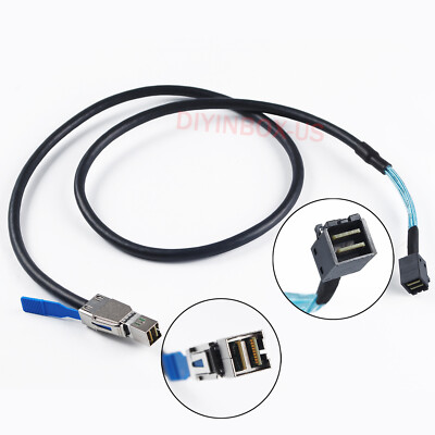 Brand New Mini SAS SFF-8644 to Mini SAS SFF-8643 Internal HD Data Cable 1M/3.3FT