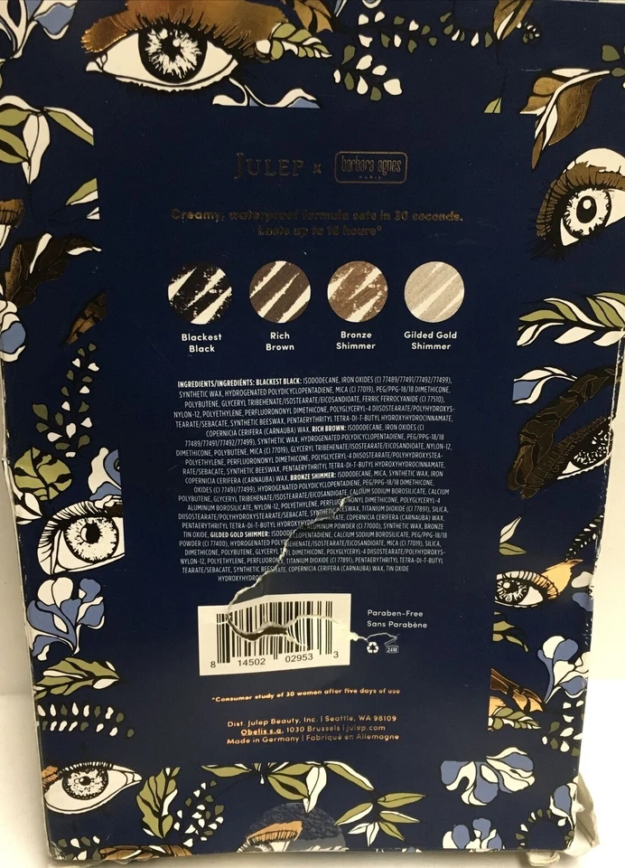 Julep Flutter Away When Pencil Meet Gel 4 Delineador de Ojos + Sacapuntas Cremoso Impermeable Foto 3 de 3