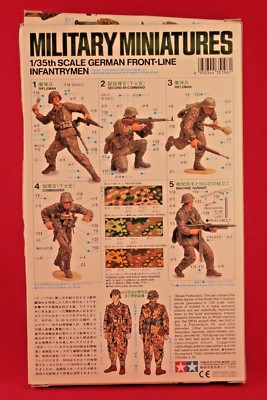 TAMIYA 1/35 35196 WWII GERMAN FRONT LINE INFANTRYMEN MILITARY