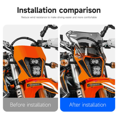 For 690 SMCR/ENDURO 2019-2024 EXC XC XCW Windshield Windscreen