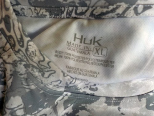 Suéter HUK Icon X Tide Change manga larga gris/blanco polietileno talla xl nuevo con etiquetas - Imagen 6 de 6