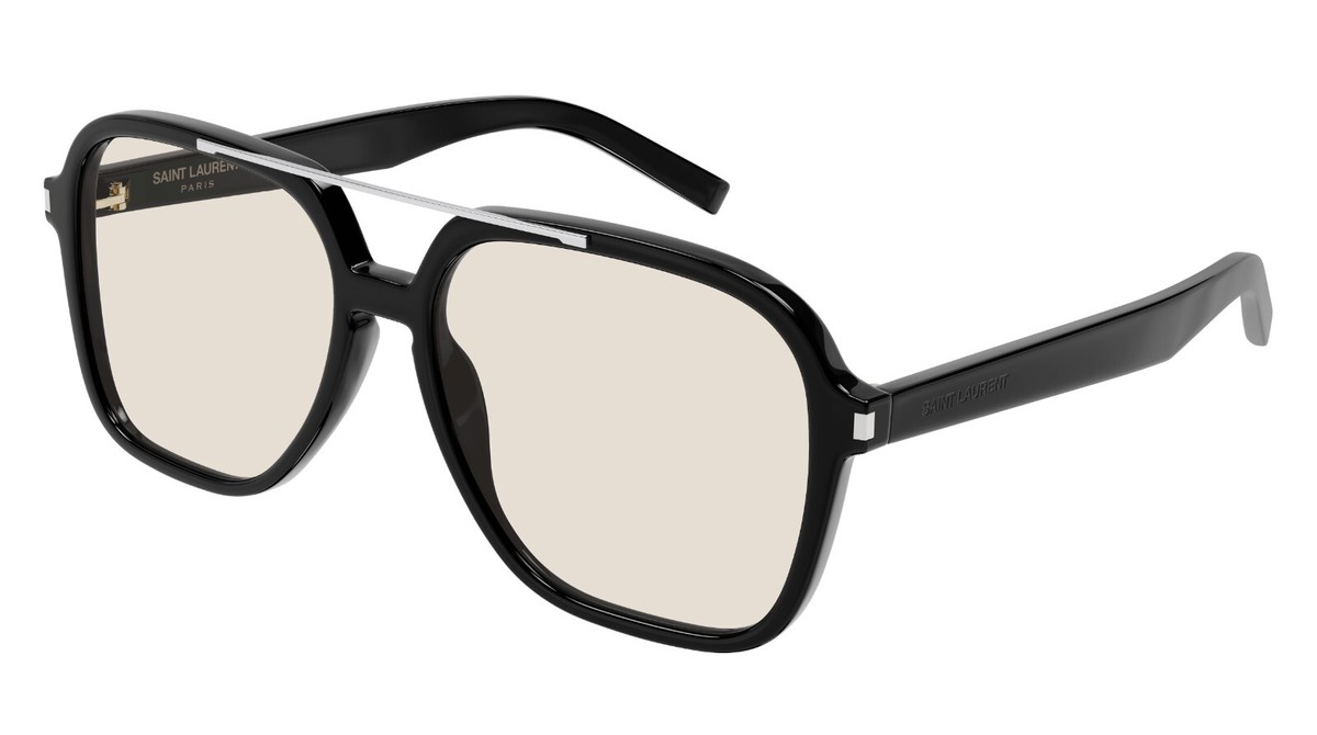 Saint Laurent SL 545 Black/Light Yellow (001) Sunglasses | eBay
