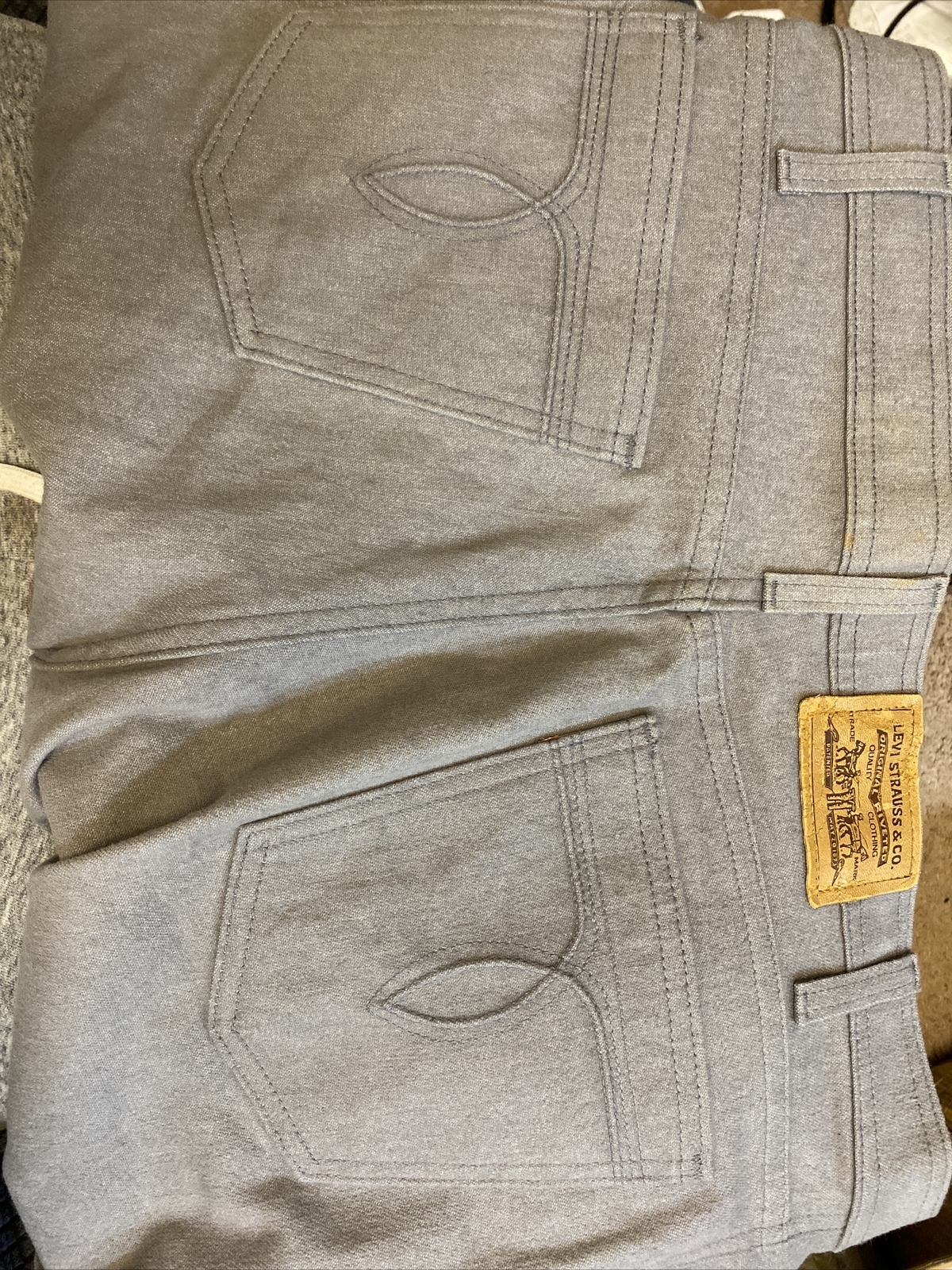 Levi's Strauss Action Jeans Trevira Blend 36W X 30L - Gray Jeans Made In USA image 6