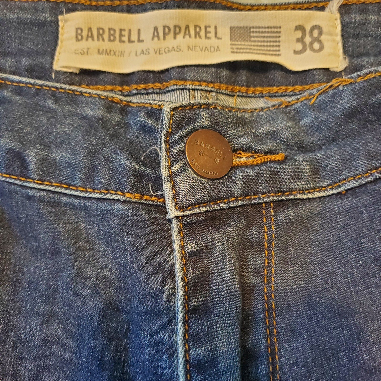 Barbell Apparel Straight Athletic Fit Jeans Size 38 D… Gem