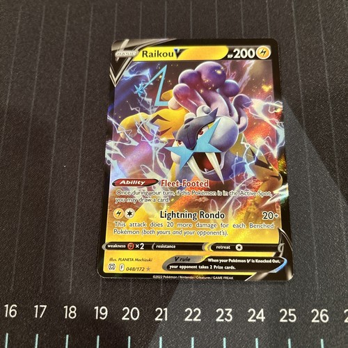 Pokemon Card Raikou V 048/172 Half Art Brilliant Stars Near Mint - 第 1/6 張圖片