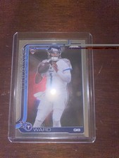 Topps 2025 Chrome Base Set Cam Ward #314 Tennessee Titans NFL Football Card