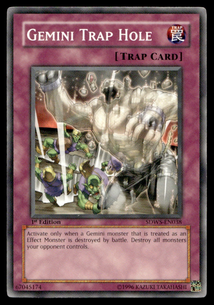 Gemini Trap Hole Structure Deck: Warriors' Strike SDWS-EN038 MP YuGiOh TCG | Buy
