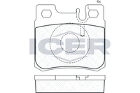 Bremsbelagsatz Hinten Ate-System FüR Mercedes 124 Cabriolet A124 Coupe 85-99