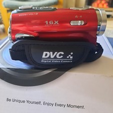 16.0MP Compact HD Video Camcorder Unbranded Red Tested