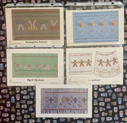 35 SMOCKING PLATES Picture Smocking/Geometric Designs. Plates For Bishops & BSY - Picture 4 of 12