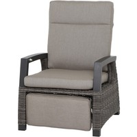 Corido Relax Loungesessel Gestell Alu Matt-Anthrazit, Gardino®-Geflecht Charcoal