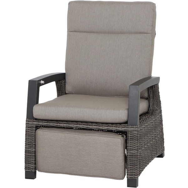 Corido Relax Loungesessel Gestell Alu Matt-Anthrazit, Gardino®-Geflecht Charcoal-image