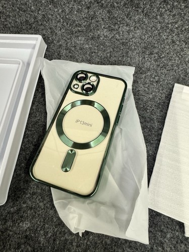 Case For Apple iPhone 13 Mini New  Cover Clear Metallic Green Premium New - Picture 2 of 3