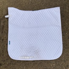 Griffin HiWither Nuumed British Wool Saddle Pad White dressage cut XL