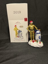 NEW HALLMARK STAR WARS C-3PO & R2-D2 PEEKBUSTER CHRISTMAS ORNAMENT 2019 MAGIC
