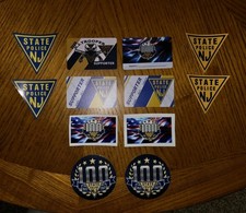 NJ STATE POLICE Supporter Lot - UV Transfer Decals - Big COLLECTION LOT
