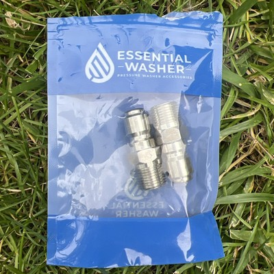 #ad #ad Essential Washer Stainless Steel ⅜” Plug Male NPT Pressure Washer Quick Connec $27.00