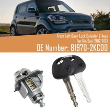 Front Left Door Lock Cylinder 2 Keys 81970-2KC00 For Kia Soul 2012 2013 U