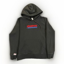 Costco Wholesale Black Unisex Hoodie Sweatshirt Mens Size S Womens Size M