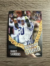 2024 Topps Chrome #SS-15 Barry Sanders Sunday Swag Card Detroit Lions