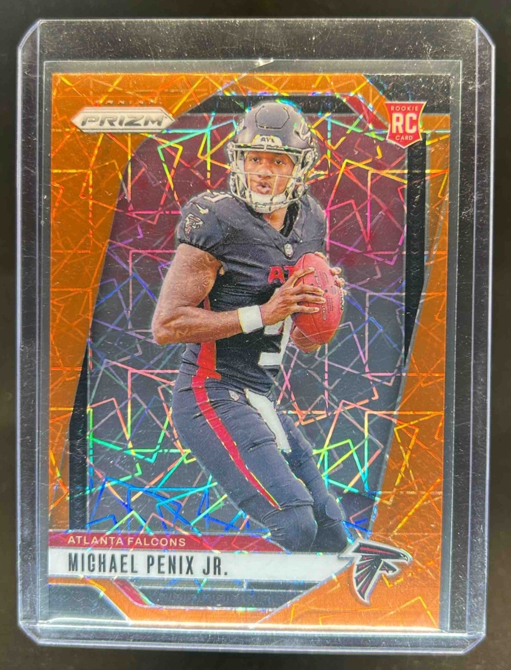 2024 Prizm Michael Penix Jr. RC Lazer Rookie #378 Falcons