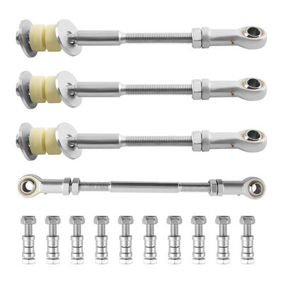 4x Front & Rear Adjustable Sway Bar Link Kit For Nissan Patrol GU Y61 2''-8'' Lift