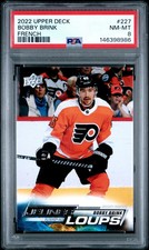 2022 UPPER DECK - BOBBY BRINK #227 - Young Guns Rookie - FRENCH - PSA