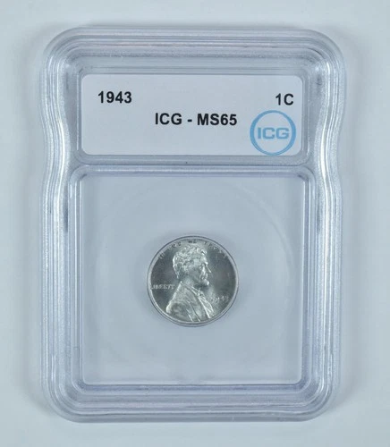 1943 Lincoln Wheat Cent MS65 ICG *9662