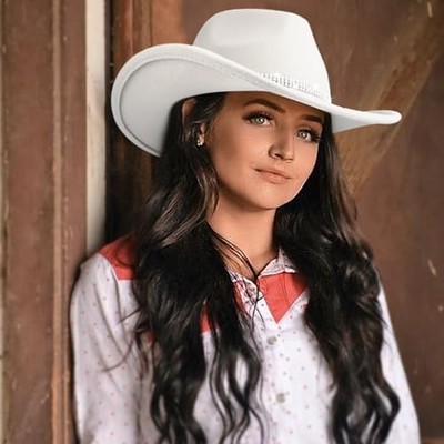 Glitter Cowboy Hat Classic 1 Pack Style 7: White With 3  display picture 1
