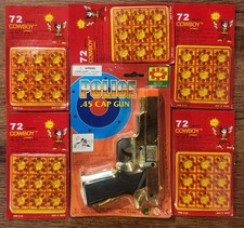 Police .45 Vintage Cap Gun Toy Gold Black Carded Packaging
