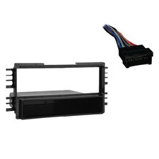 Fits Kia Optima 2001-2006.5 Metra Single DIN Dash Kit with Harmony Radio Harness