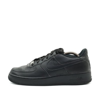 Nike Damen Air Force 1 Low Schuh Schwarz Leder Atmungsaktiv Sneaker EU 39
