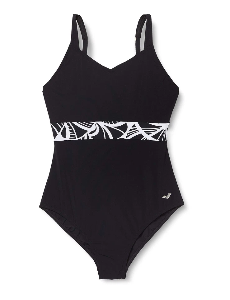 ARENA Damen Badeanzug 1P Hina Cradle Back One Trainingsanzug Schwarz D-36, EU-38