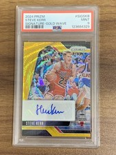 2024-25 Panini Prizm Steve Kerr Signatures Prizms Gold Wave Auto /10